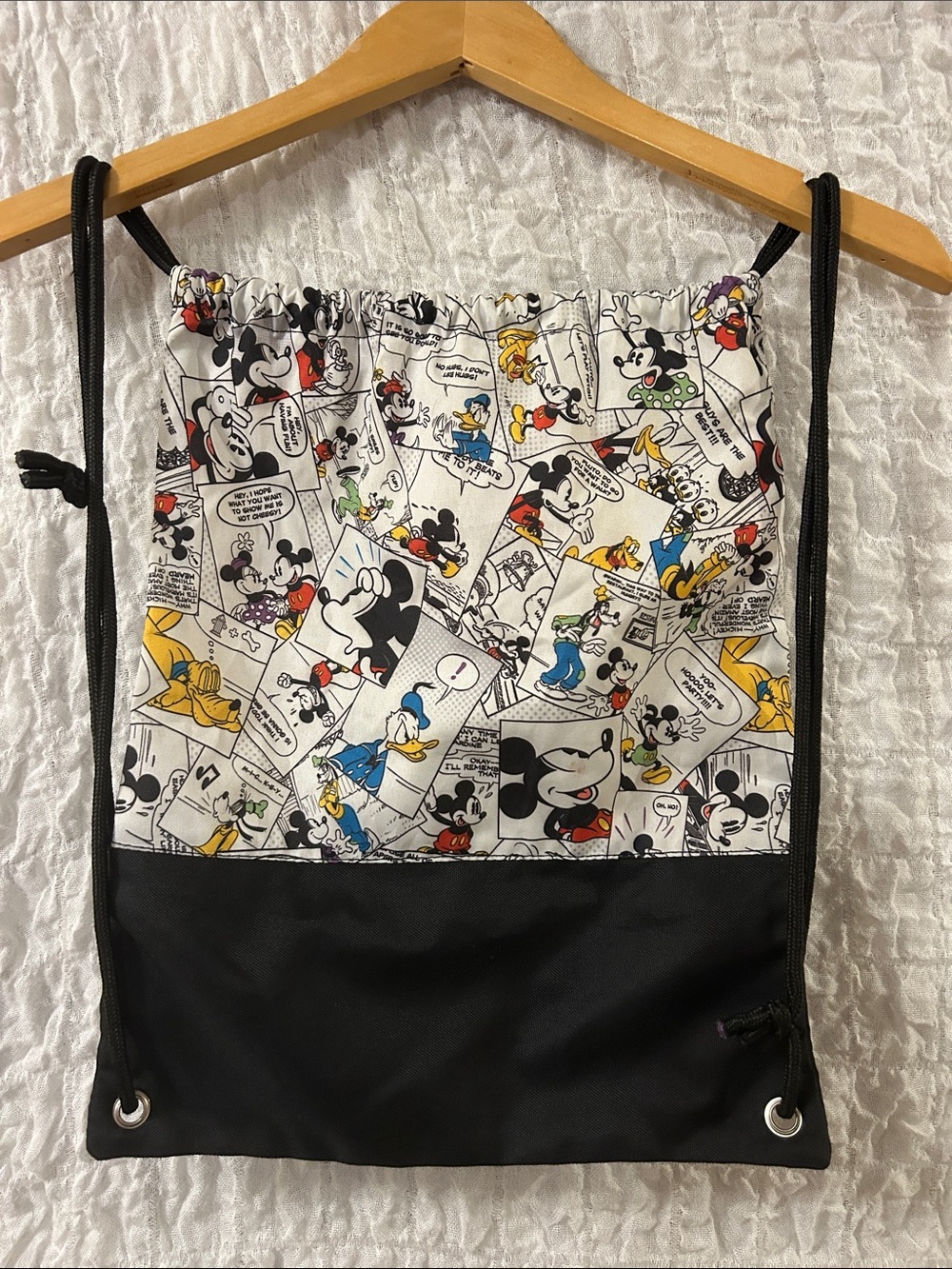 Disney Mickey Comics Drawstring Backpack - Picture 3 of 3
